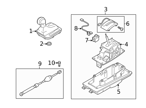 Gear Shift Control for 2012 Volkswagen Touareg #0