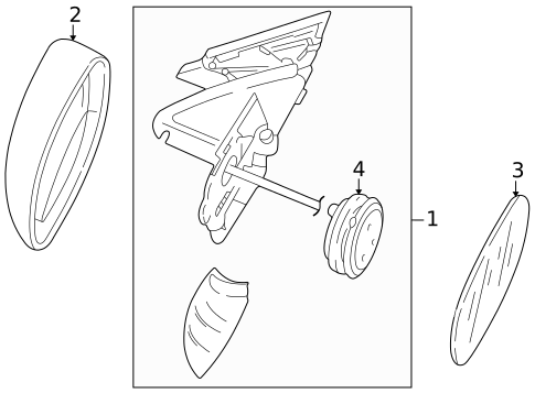 Outside Mirrors for 2001 Volkswagen Passat #1
