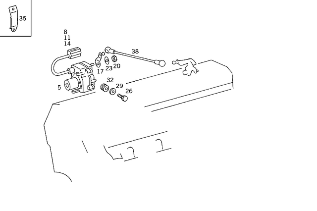 1404409610 - Electrical Equipment and Instruments: Electric Line for Mercedes-Benz: 400SE, 400SEL, 500SEC, 500SEL, S420 Image image