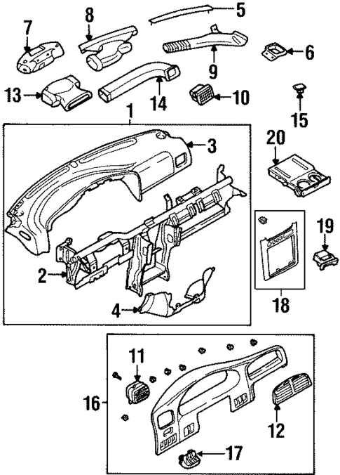 Instrument Panel for 2000 Kia Sportage #0