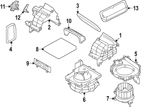 Blower Motor & Fan for 2025 Subaru Forester #0