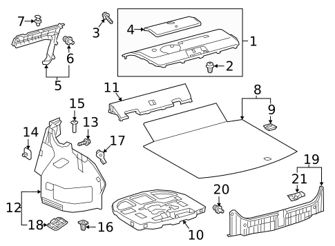 Interior Trim - Rear Body for 2020 Toyota Camry #0