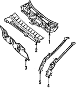 51111GA060 - Body: Dash Panel for Subaru: DL, GL, GL-10, RX Image