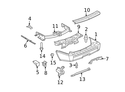 Bumper & Components - Rear for 2008 Jeep Commander #0