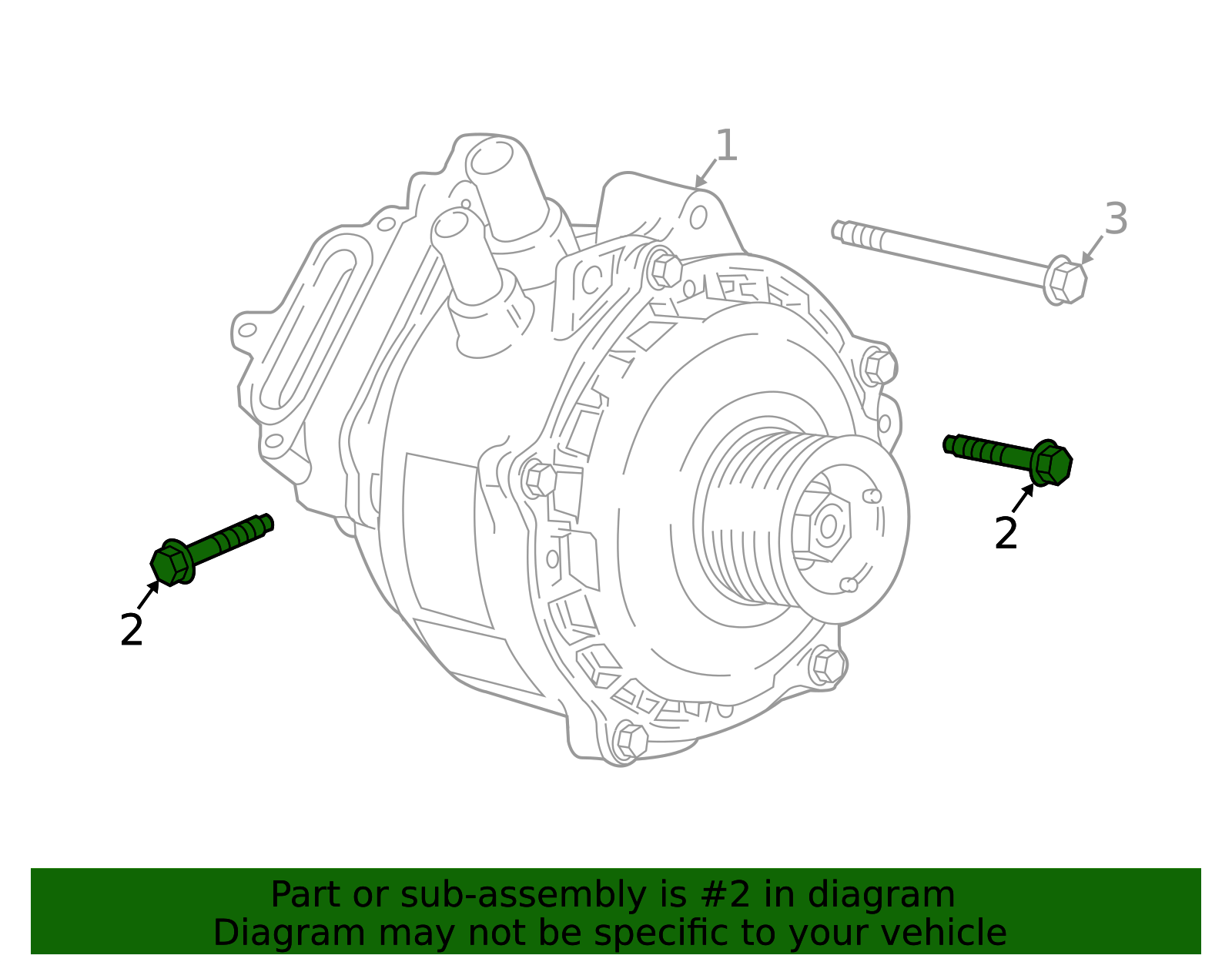 2016-2018 GM M8x1.25x52.9 Multi-Purpose Bolt 11548181 GM ...