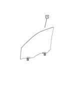 68631588AA - Glass: Front Door Glass, Right for Mopar Image