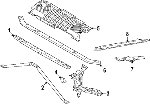 Radiator Support for 2025 BMW X3 #0