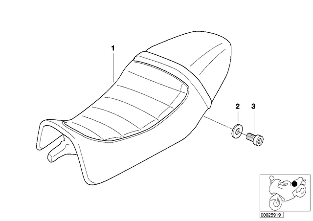 7149180923 - Seats and Seat Bench: Washer - 8.4X18X2mm for BMW-Motorrad Image