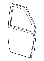 F6UZ1520124AA - Body: Door Shell for Ford: E-150 Econoline, E-150 Econoline Club Wagon, E-250 Econoline, E-350 Econoline, E-350 Econoline Club Wagon, Econoline Super Duty Image