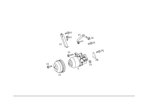 Power Steering Pump for 2001 Mercedes-Benz CL 55 AMG&reg; #0
