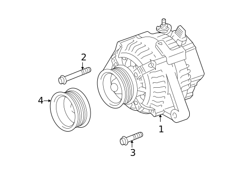 Alternator for 2003 Toyota Camry #1