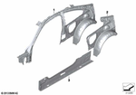 41218060174 - Bodywork: Right Interior Side Frame for BMW Image