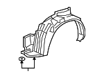 2007-2008 Honda Fit - Fender R Front (Inner)
