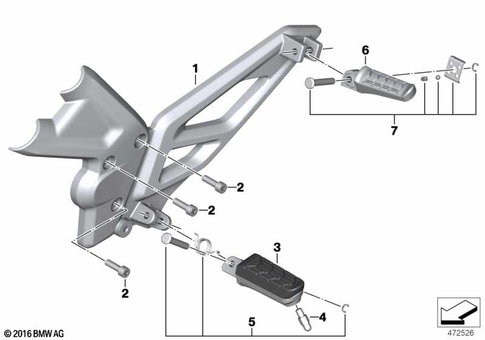 Footrests for 2019 BMW-Motorrad G 310 R #0