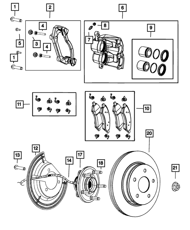 R8037147AC - Brakes: Disc Brake Caliper Assembly, Remanufactured, Left for Mopar Image
