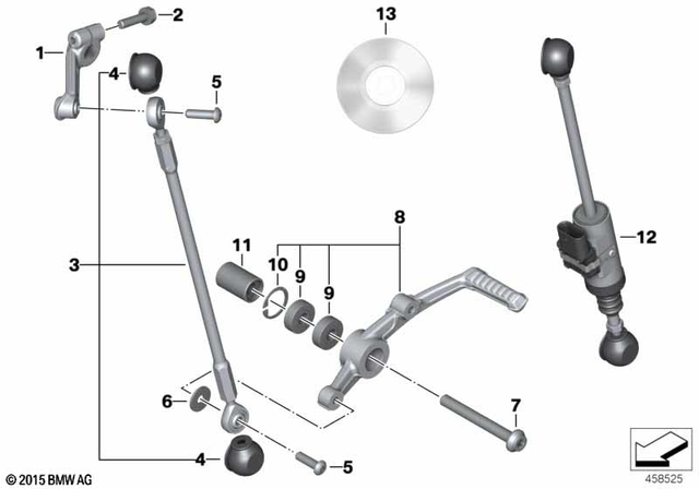 23418561536 - : Foot-Operated Shift Lever for BMW-Motorrad Image