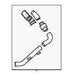 282502B721 - Cooling System: Hose &amp; Tube Assembly for Kia: Forte, Soul Image