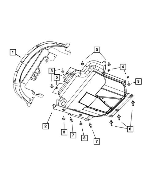Floor Pans for 2017 Dodge Journey #2