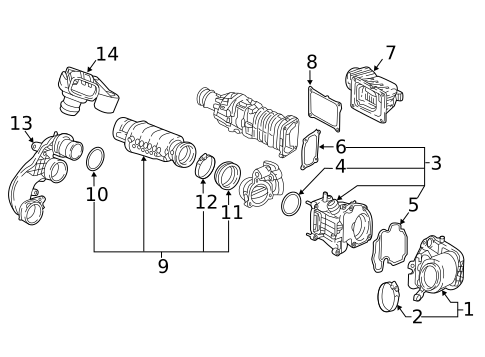 Air Intake for 2019 Volvo XC90 #1