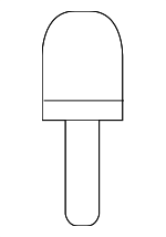 533840R040 - Body: Hood Bumper for Lexus: RX350, RX350L, RX450h, RX450hL, UX200, UX250h, UX300h Image