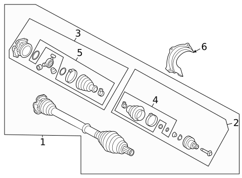 Drive Axles for 2025 Audi RS6 Avant #1
