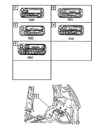 5064042AD - Instrument Panel and Radios and Consoles: Am/fm/cassette With Cd Radio for Mopar Image