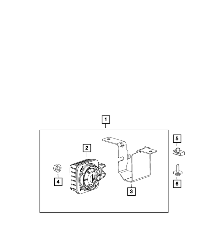 68195725AA - Electrical: Alarm Siren for Mopar Image image