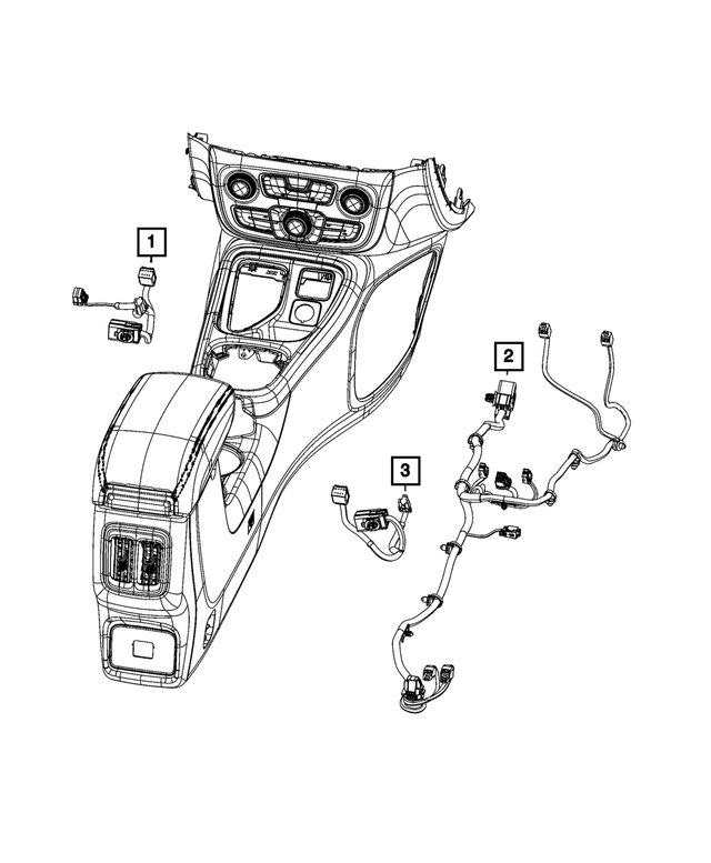 68410441AA - Electrical: Console Wiring for Mopar Image