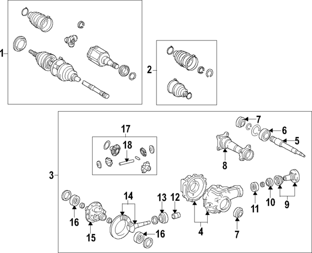 9036640114 - : Differential Pinion Bearing for Lexus Image
