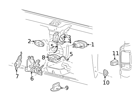 Liftgate for 1998 Ford Expedition #0