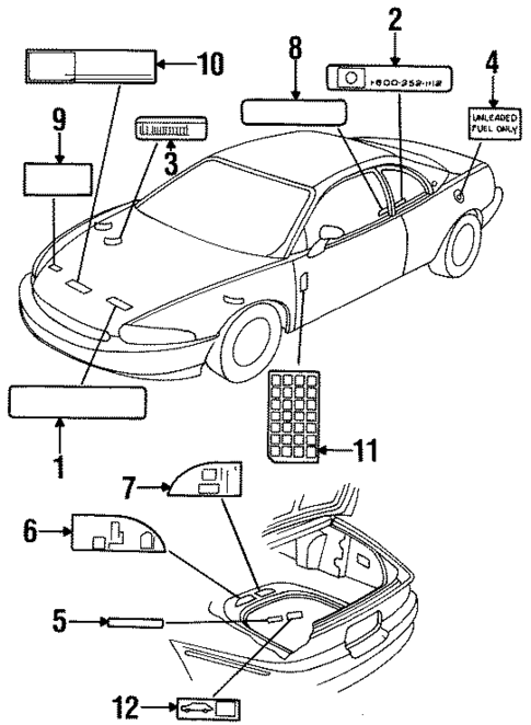 Labels for 1998 Buick Riviera #0