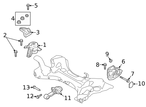 Engine & Trans Mounting for 2018 Kia Optima #0