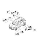 6QK48MS7AA - Electrical: Grab Handle, Front, Right &amp; Left for Fiat: 500X | Jeep: Renegade Image