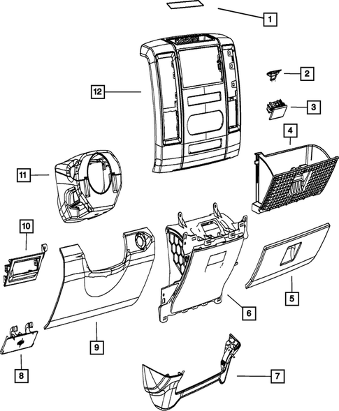 Instrument Panel for 2012 Ram 1500 #1