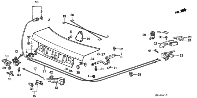 Trunk Lid (4D) (0S200001-) 4DR for 1987 Honda Accord #0