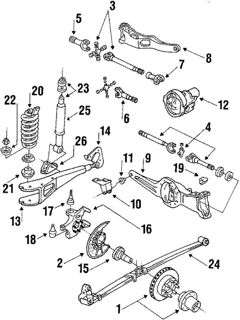 Front Suspension for 1985 Ford F-250 #1
