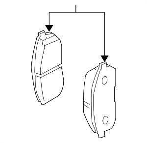 D1060CD00C - Brakes: Brake Pads for Nissan: 350Z Image