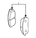 D1060CD00C - Brakes: Brake Pads for Nissan: 350Z Image