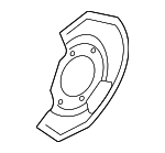 41161AL500 - Brakes: Splash Shield for Nissan: 350Z Image