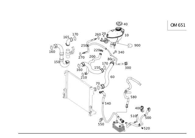 2125010024 - : Coolant Pipe for Mercedes-Benz Image