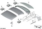 54377187747 - : Mounting Kit, Roof Rail for BMW Image