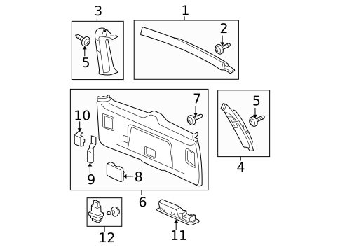 Interior Trim for 2009 Honda Pilot #0
