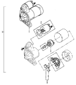 56004934AB - Electrical: Starter for Jeep: Grand Cherokee, Grand Wagoneer Image