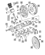 3744839 - : Crankshaft Bearing for Mopar Image