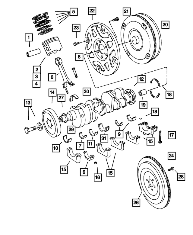 2421309 - Engine 5.9L Eight Cylinder: Connecting Rod Bearing for Mopar Image