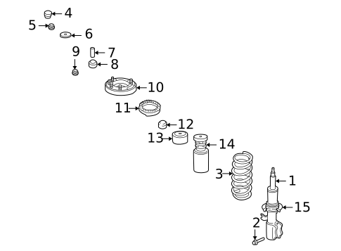 Shocks & Components for 2005 Mitsubishi Montero #0