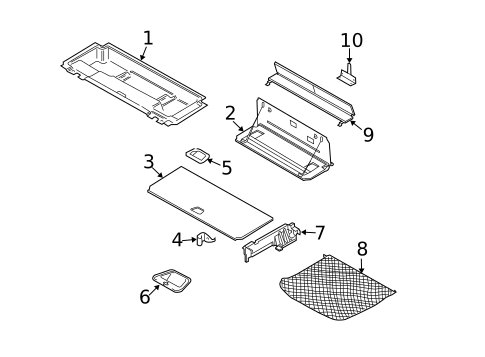 Interior Trim - Rear Body for 2003 Volvo XC90 #3