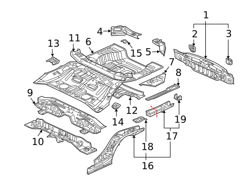 Rear Body for 2007 Mitsubishi Endeavor #0