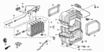 80201SV4A01 - Body/Air Conditioning: CASE, EVAPORATOR (UPPER) for Honda Image