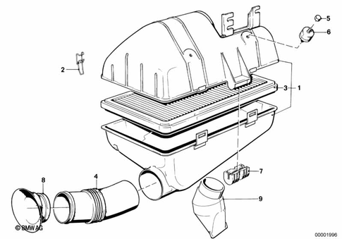Intake Muffler for 1985 BMW 325e #0
